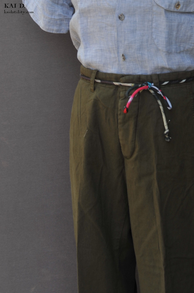 Soft Twill Borough Pants - Deep Military Green - 32