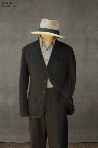 Garment dyed Shoemaker's Jacket - Dark Shadow - XL