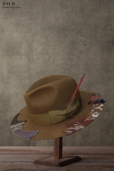 Boro Fedora Hat - B - 7 3/8