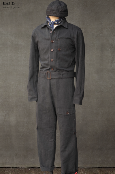 Lindbergh Flight Suit - Cotton Herringbone - M, L