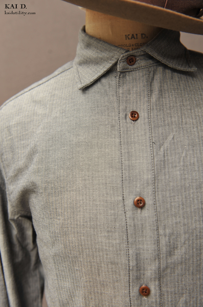 McQueen Shirt - Mini Herringbone - L