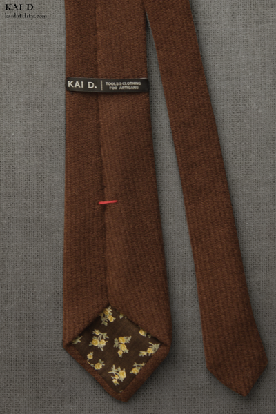 Italian Lux Wool Tie - Chestnut