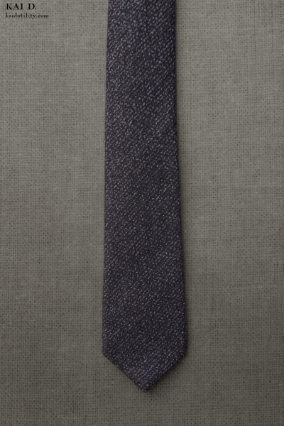 Marled Cotton Tie - Marled Grey
