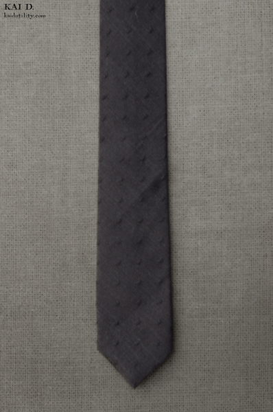 Texture Dot Tie - Black