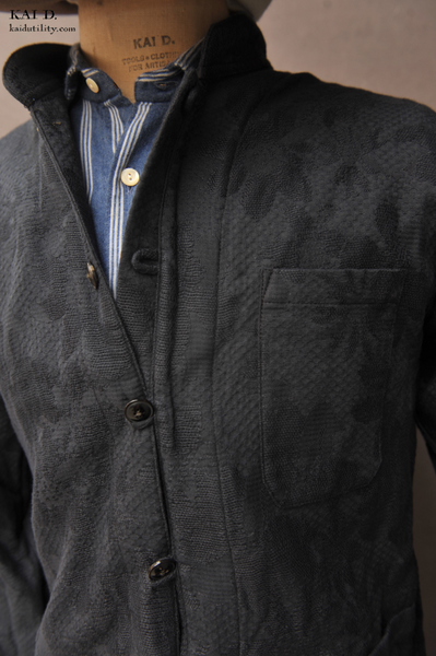 O'Hara Shirt - Jacquarded Floral Cotton - XL