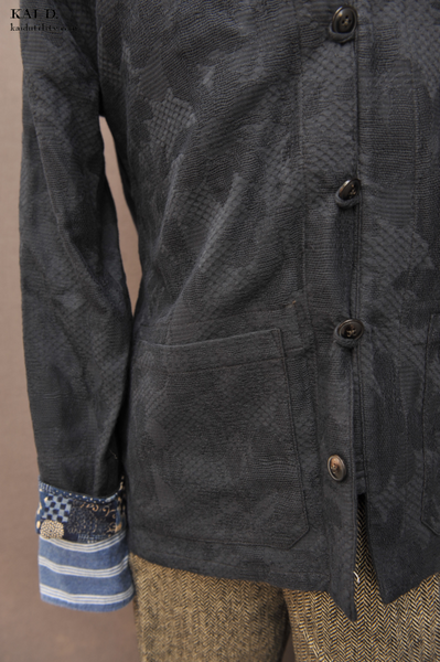 O'Hara Shirt - Jacquarded Floral Cotton - XL