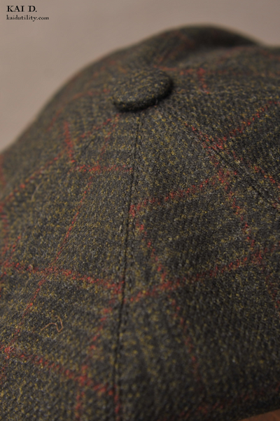 Peaky Hat -  Wool Cashmere Plaid - M, XL
