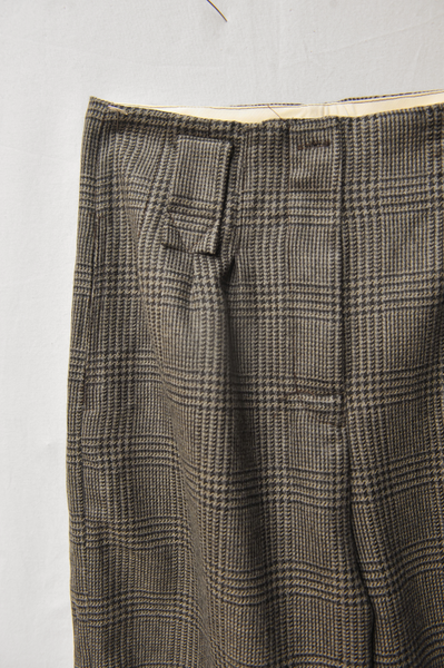 Kaylee Cargo Pants - Glen Plaid Wool - XS
