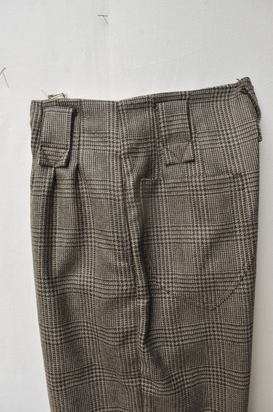 Kaylee Cargo Pants - Glen Plaid Wool - XS