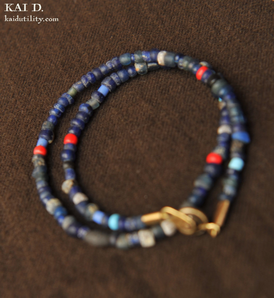 Handmade Beaded Bracelet - Indigo