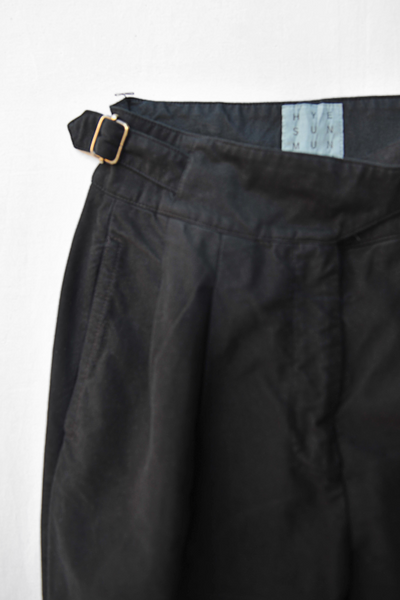 Isa Belted Pants - Cotton Moleskin - XS, L, XL