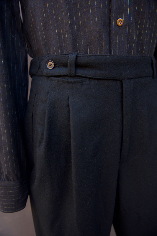 Wide Leg Matisse Pants - Black Soft Wool - 30, 32, 34