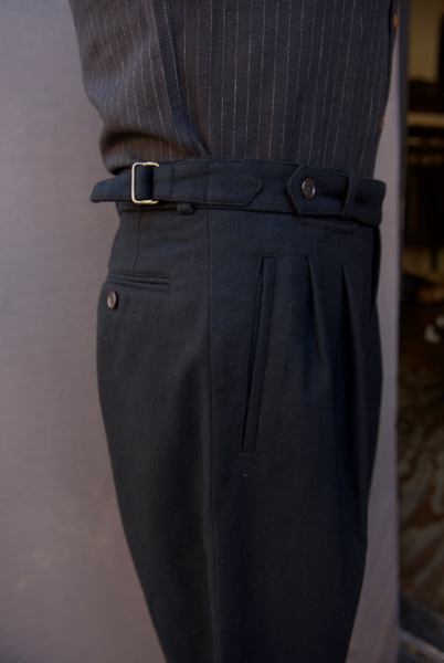Wide Leg Matisse Pants - Black Soft Wool - 32