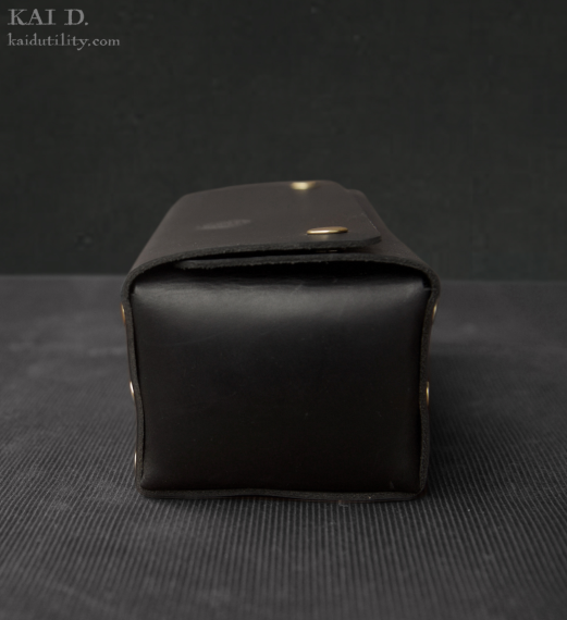 Leather Dopp Kit - Black