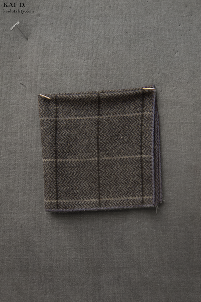 Tweed Pocket Square - Grey Tweed