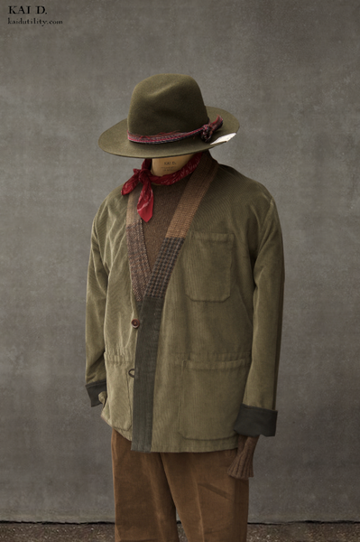 Forager Kimono shirt - Fatigue Green - S