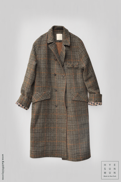 Keaton Trench Coat - Scottish tweed - S