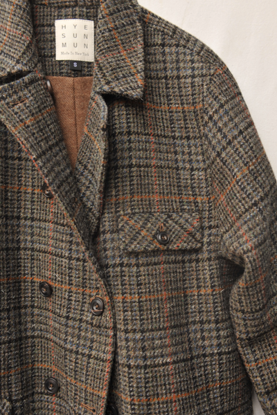 Keaton Trench Coat - Scottish tweed - S
