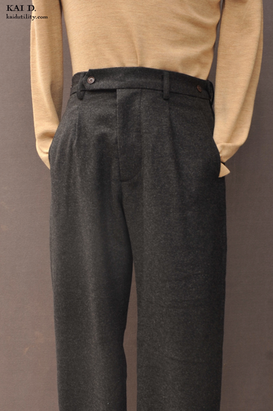 Novelist Trousers - Wool Flannel - 34, 36