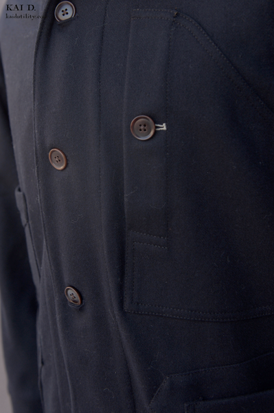 Degas Work Jacket - Navy Virgin Wool - S, L (NO RETURN)