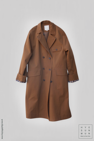 Travel Trench Coat - Clay- XS, S, M