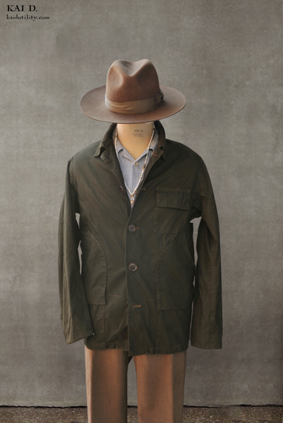 Wax Cotton Boulder Jacket - Deep Olive - S