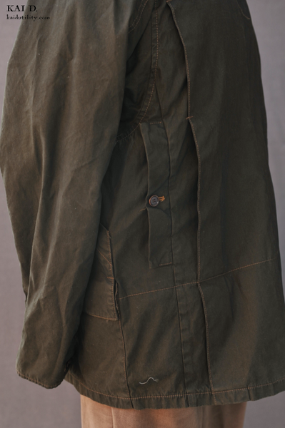 Wax Cotton Boulder Jacket - Deep Olive - S