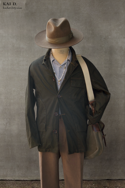 Wax Cotton Boulder Jacket - Deep Olive - S