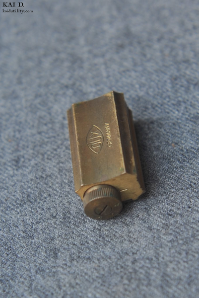Vintage DUX Adjustable Brass Pencil Sharpener
