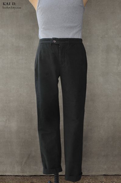 Butter Soft Moleskin Kerouac Slim Pants - Dark Shadow - 30