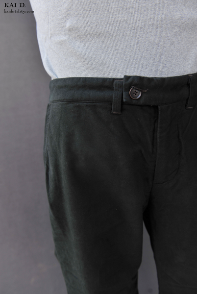 Butter Soft Moleskin Kerouac Slim Pants - Dark Shadow - 30
