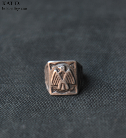 Vintage Thunderbird Ring - 8.5