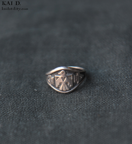Peyote Eagle Ring - 8