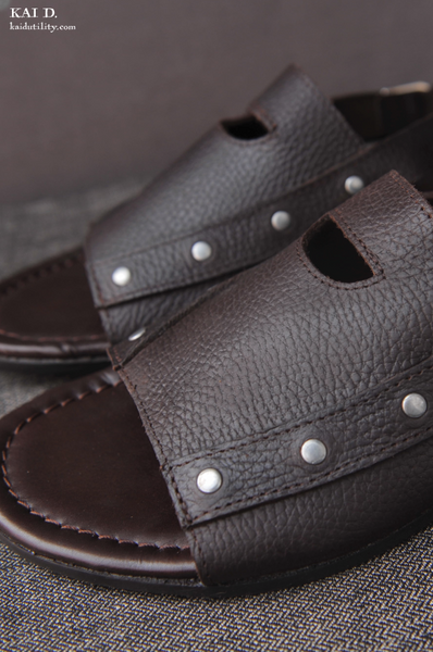 School Sandals - Dark Chocolate - 42, 44, 45 (NO RETURN)