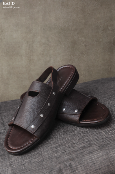 School Sandals - Dark Chocolate - 42, 44, 45 (NO RETURN)
