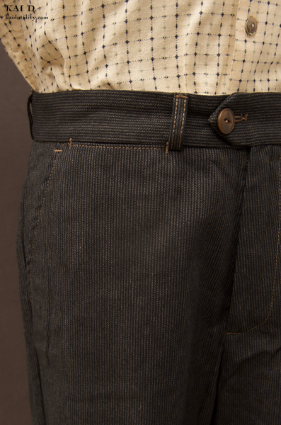 Bedford Cord Wide Cut Trousers - 36
