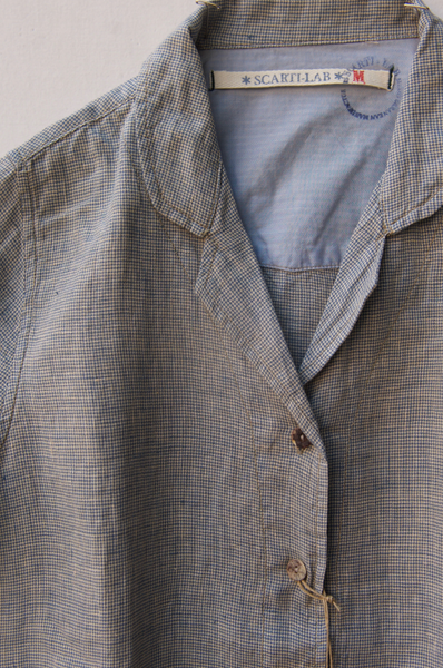 Vintage Camp shirt - Mini Houndstooth - S