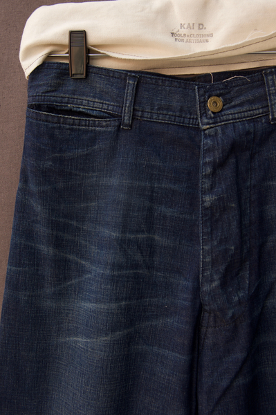 HIgh Waisted Denim Pants - Vintage Indigo - 26, 28, 30