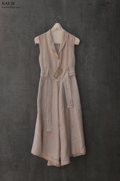 Carmela Long Sleeveless Dress - Pastel Yellow - S