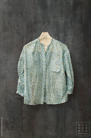 Maxime Victorian Shirt - Cotton Lawn Floral -  S