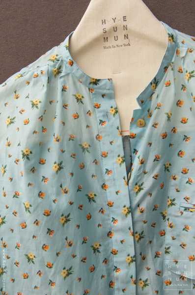 Maxime Victorian Shirt - Cotton Lawn Floral -  S
