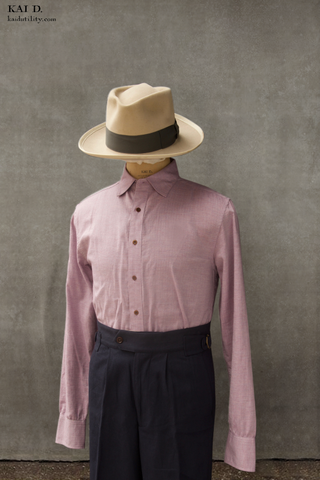 Soft Cotton Herringbone Cassady Shirt - XXL