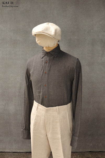 Ultra Soft Double Gauze Cassady Shirt - Charcoal - XXL