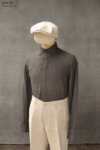 Ultra Soft Double Gauze Cassady Shirt - Charcoal - XXL