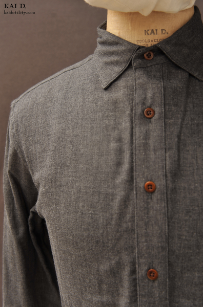 Ultra Soft Double Gauze Cassady Shirt - Charcoal - XXL