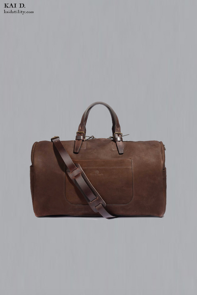 Hobo Travel Bag - Coffee - Waxed Leather