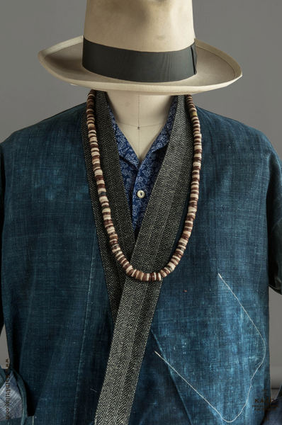 Japanese Farmer Coat - Vintage Denim - M