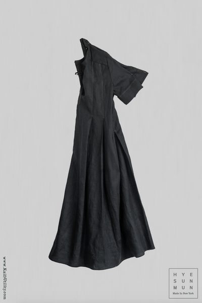 Asta Cotton Pleat Dress - S