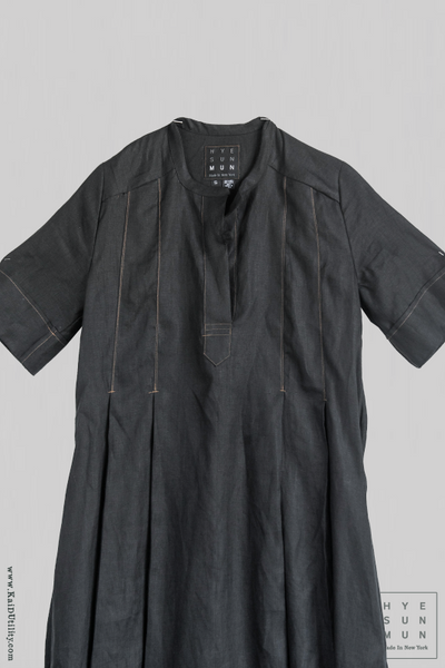Asta Cotton Pleat Dress - S