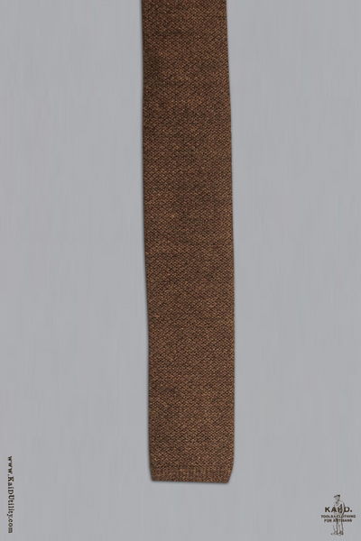 Wool Knit Tie - Chestnut